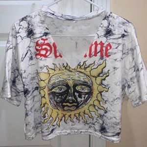 cropped sublime t-shirt